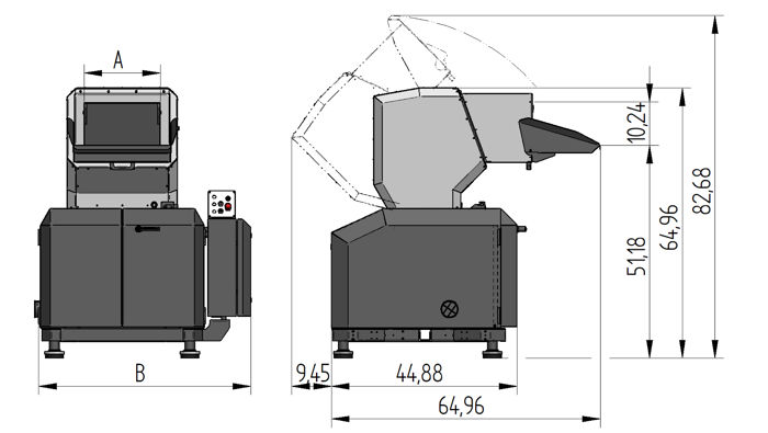 400 "Open-Hearted" Måttritning/Layout