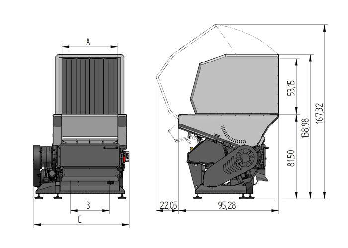Raptor FlexiPUSH Disegno quotato/Layout