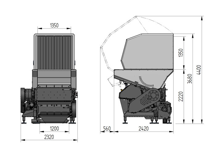 Raptor FlexiPUSH Disegno quotato/Layout