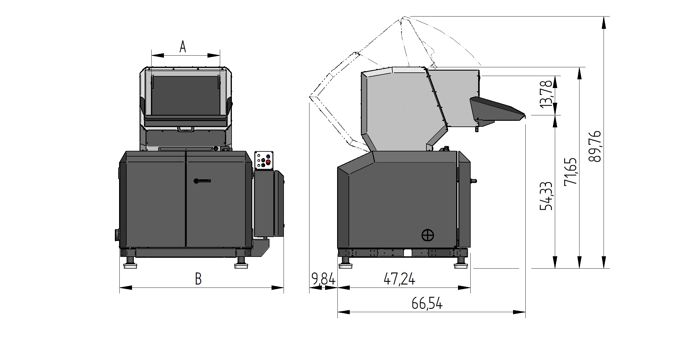 400 "Open-Hearted" Måttritning/Layout