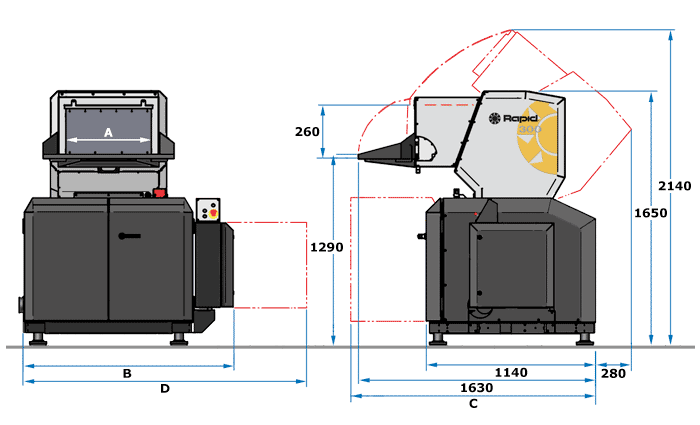 300 "Open-Hearted" Dimensional drawing/layout